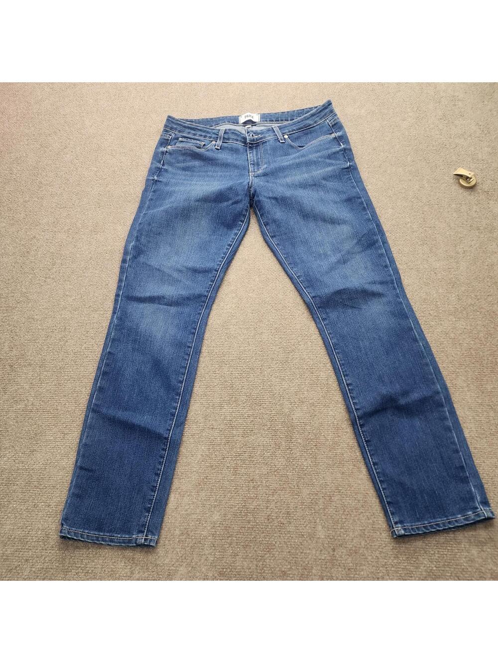 Flawless PAIGE skyline ankle peg 30 denim jeans love these no wear between legs